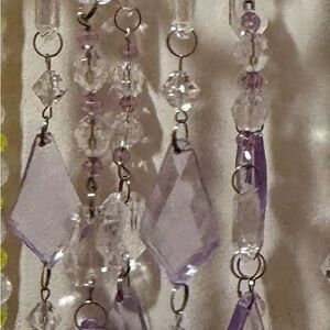 Elegant Purple Crystal Dangle Suncatcher